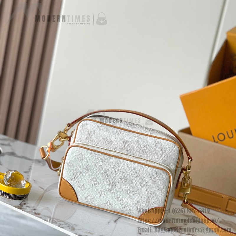 Louis Vuitton NIL Handbag M14682 White with MB163c Chip