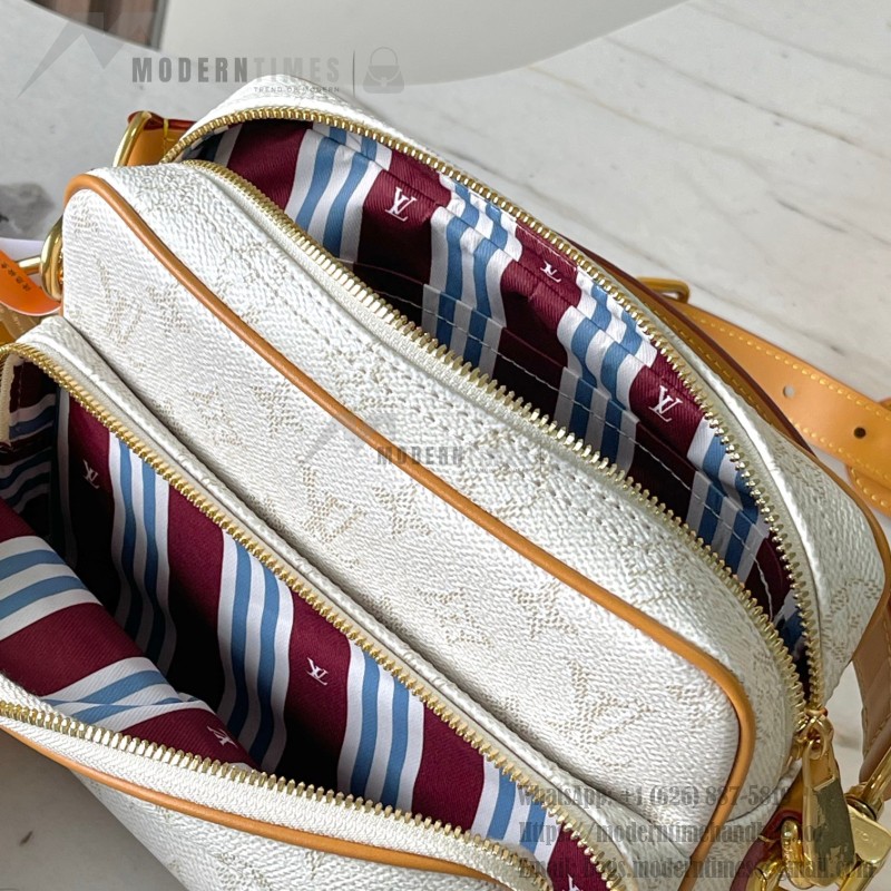 Louis Vuitton NIL Handbag M14682 White with MB163c Chip