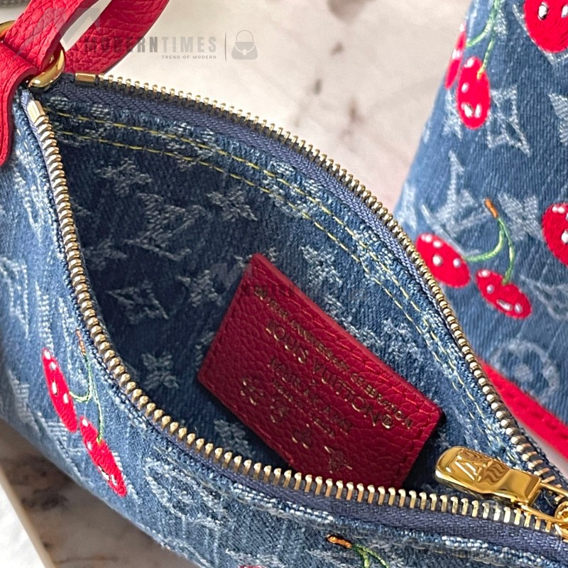 Louis Vuitton Neverfull Inside Out BB Handbag M14997 Denim Cherry Replica – ModernTimeHandbag