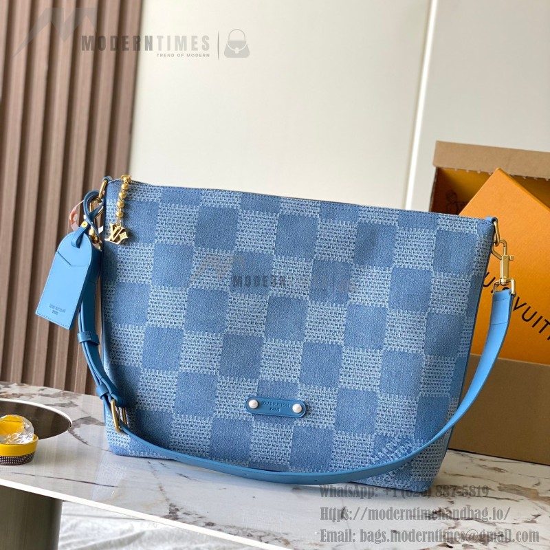 Replica Louis Vuitton Vagabond Hobo N00202 Denim – Premium MB163c Version