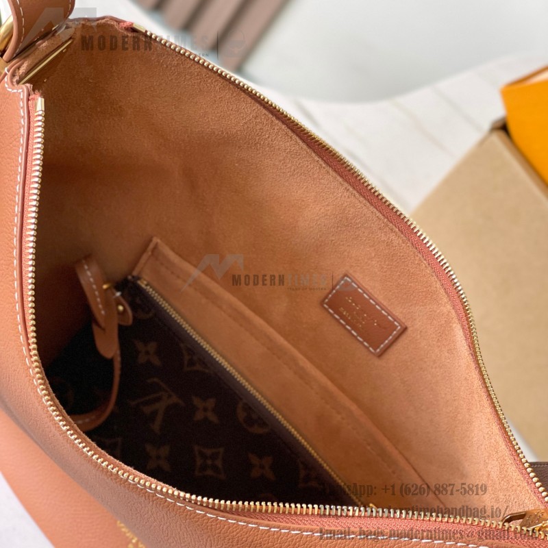 Louis Vuitton Low Key Cookie Medium Handbag – Black Apricot Brown – MB163C Chip