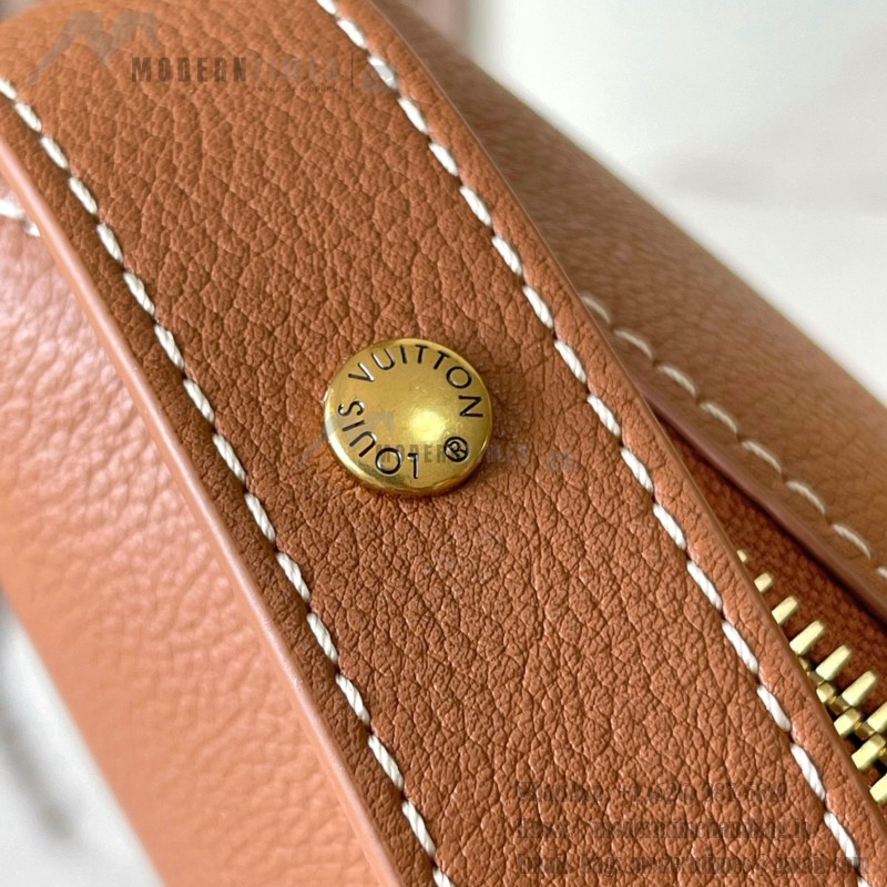 Louis Vuitton Low Key Cookie Medium Handbag – Black Apricot Brown – MB163C Chip