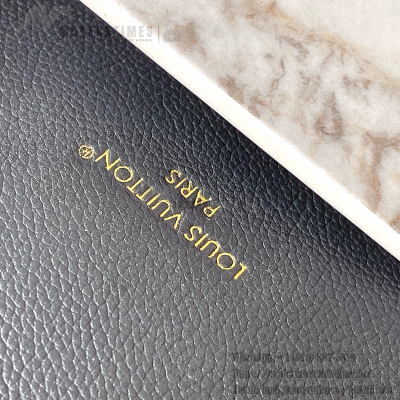 Louis Vuitton Low Key Cookie Medium Handbag – Black Apricot Brown – MB163C Chip