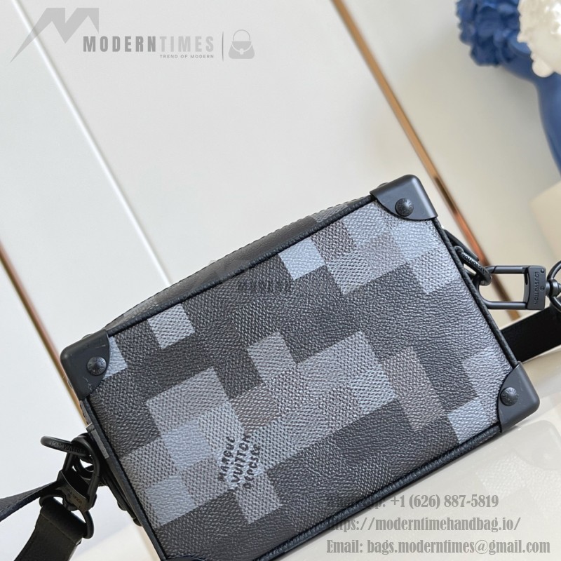 Louis Vuitton Mini Soft Trunk M14922 Damoflage Black Canvas Bag