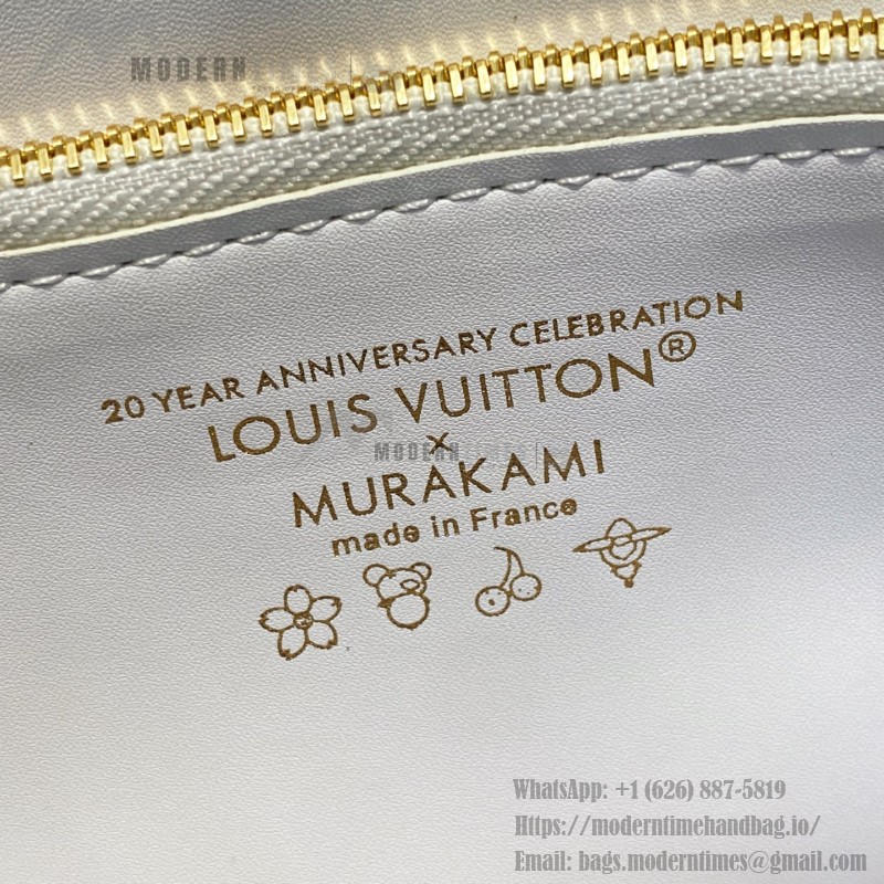 Louis Vuitton Twist PM White Cherry Wave Epi Leather Handbag M13239 M50332