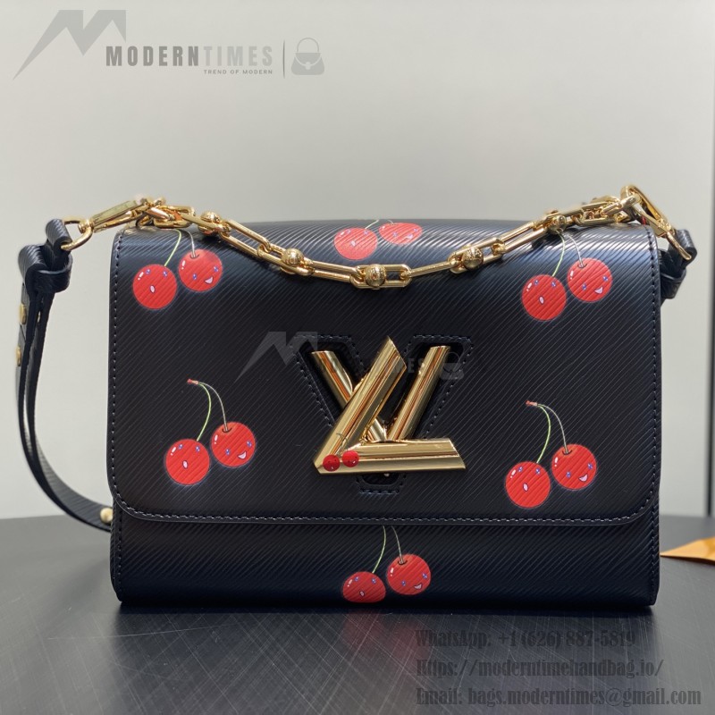 Louis Vuitton Twist PM White Cherry Wave Epi Leather Handbag M13239 M50332