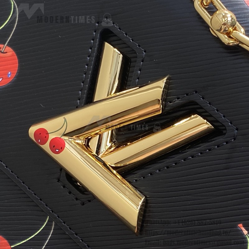 Louis Vuitton Twist PM White Cherry Wave Epi Leather Handbag M13239 M50332