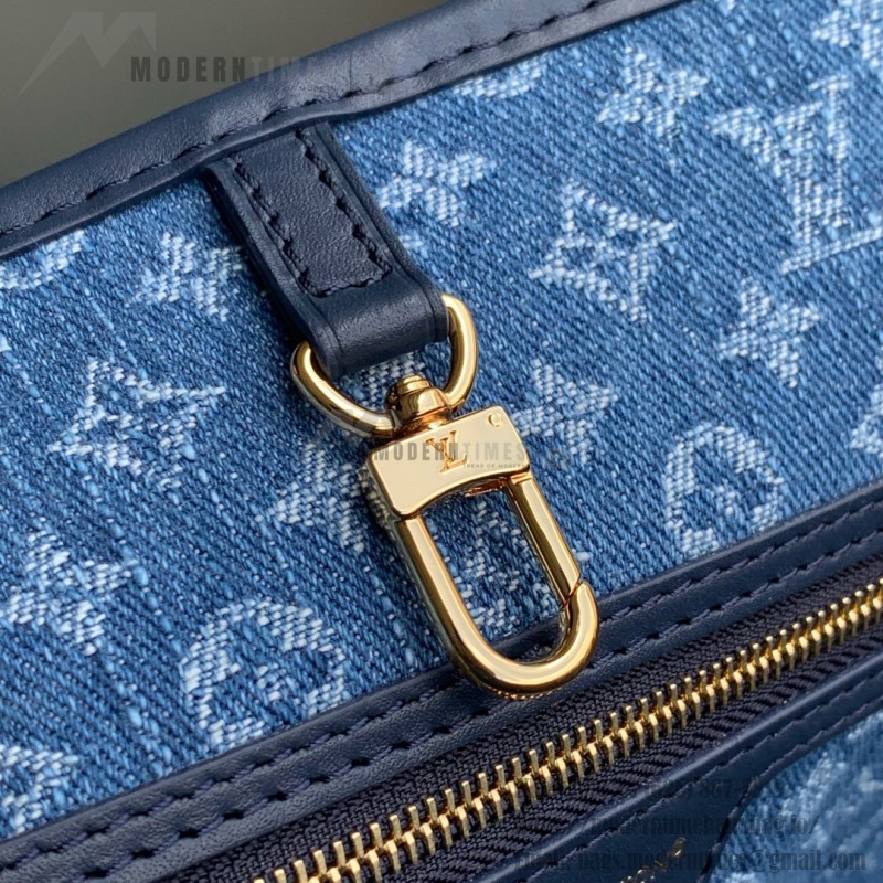Louis Vuitton Neverfull MM M14856 Blue Epi Wave Leather Replica Handbag