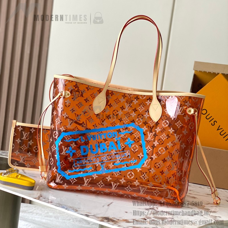 Louis Vuitton Neverfull GM Monogram Transparent PVC M14488 Replica