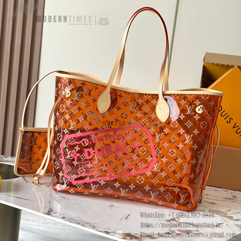 Louis Vuitton Neverfull GM Monogram PVC M14500 Transparent Handbag