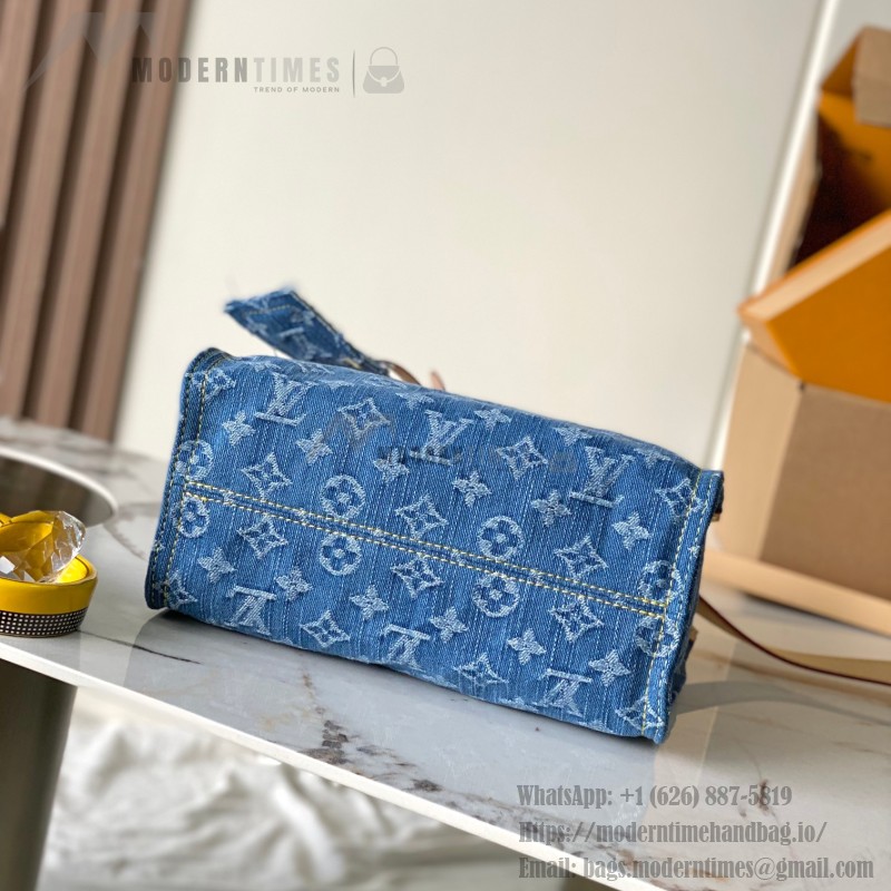 Louis Vuitton OnTheGo PM M14633 Denim Canvas Replica Handbag