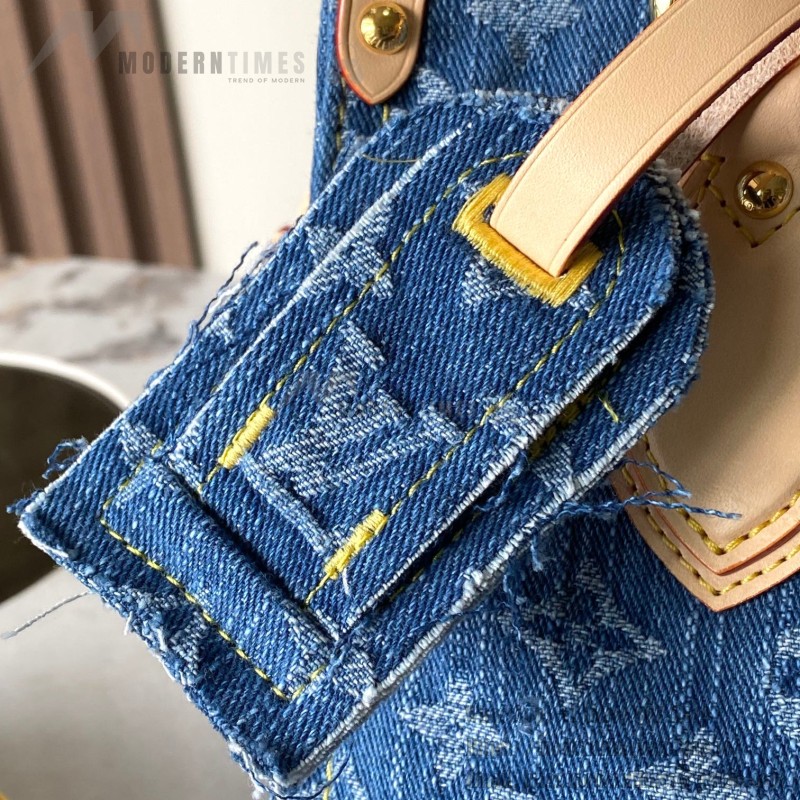 Louis Vuitton OnTheGo PM M14633 Denim Canvas Replica Handbag