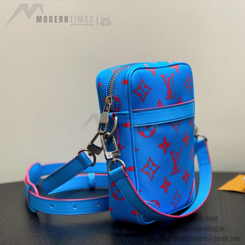 Louis Vuitton Danube PM Crossbody Bag M14685 Blue Monogram Glow – Men’s Replica