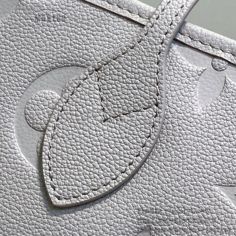 Louis Vuitton Neverfull MM M13758 Lilac Purple Monogram Empreinte Tote Bag