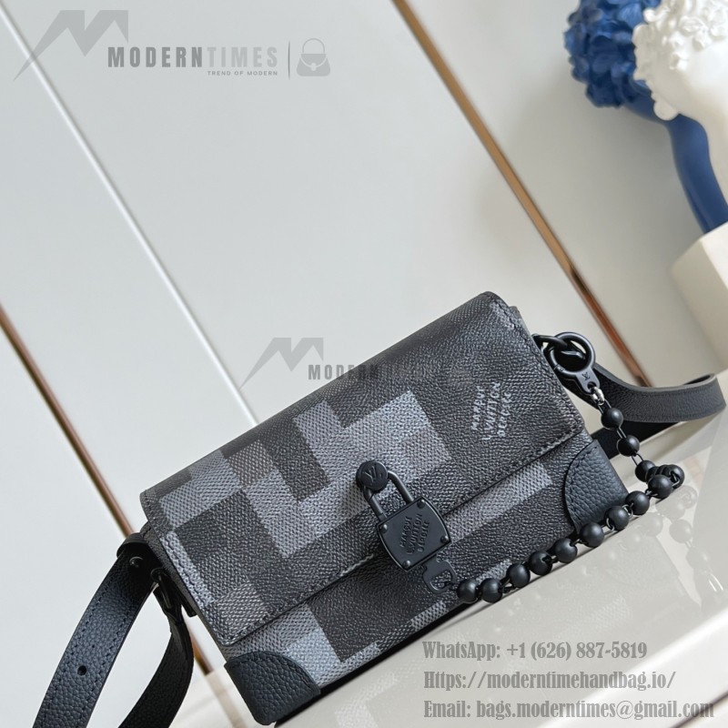 Louis Vuitton Steamer Mini M14923 – Damoflage Black Coated Canvas