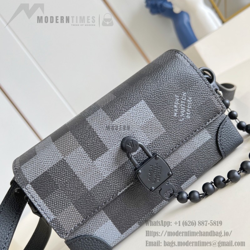 Louis Vuitton Steamer Mini M14923 – Damoflage Black Coated Canvas