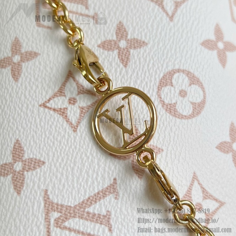 Louis Vuitton M26583 Pochette Camille White Floral Monogram Dune Canvas Handbag