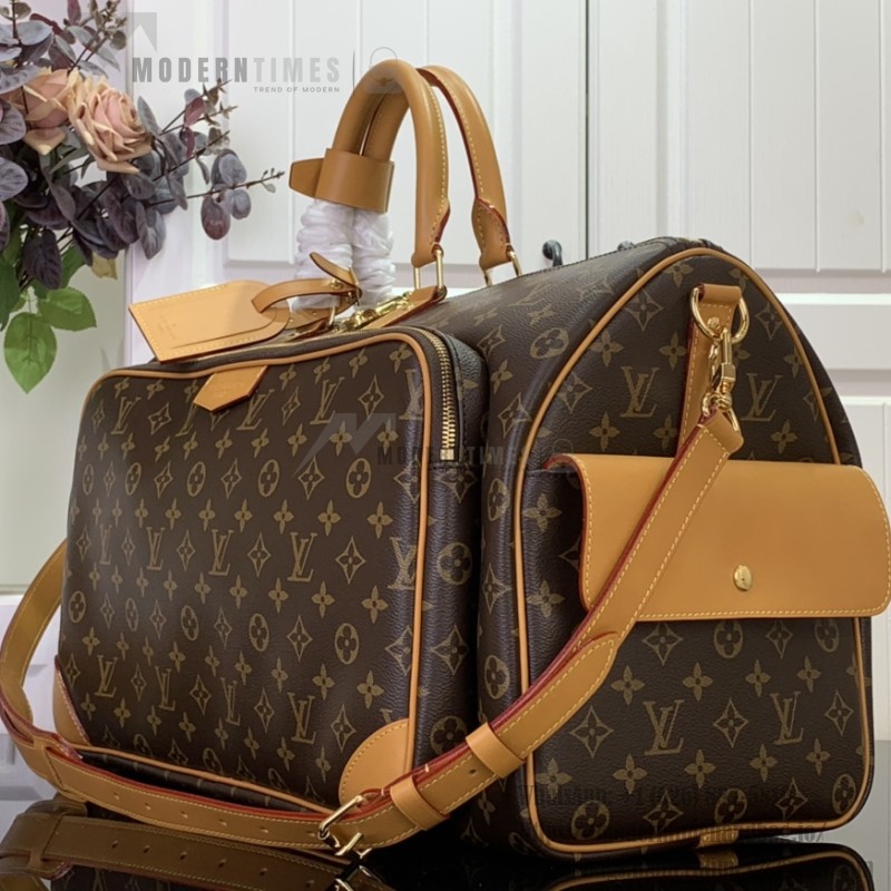 Louis Vuitton Keepall Cargo 50 M14735 Monogram Archive Vintage PVC Travel Bag