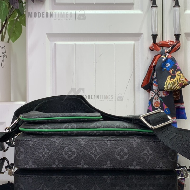 Louis Vuitton Trio Messenger Bag M26052 Black/Green Replica