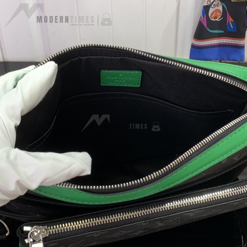 Louis Vuitton Trio Messenger Bag M26052 Black/Green Replica
