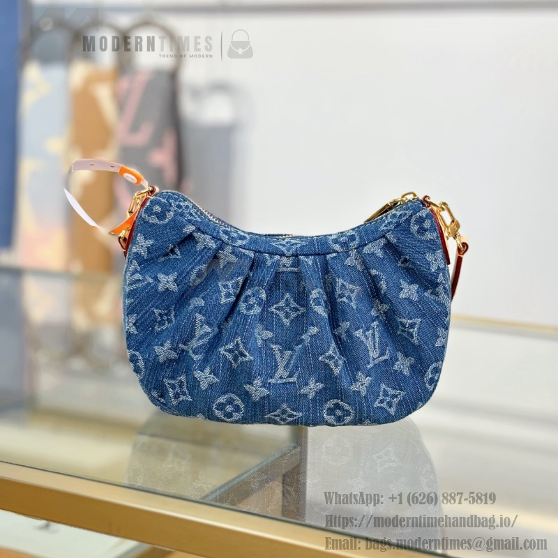 Louis Vuitton Pochette Valley M13571 Denim Blue Replica