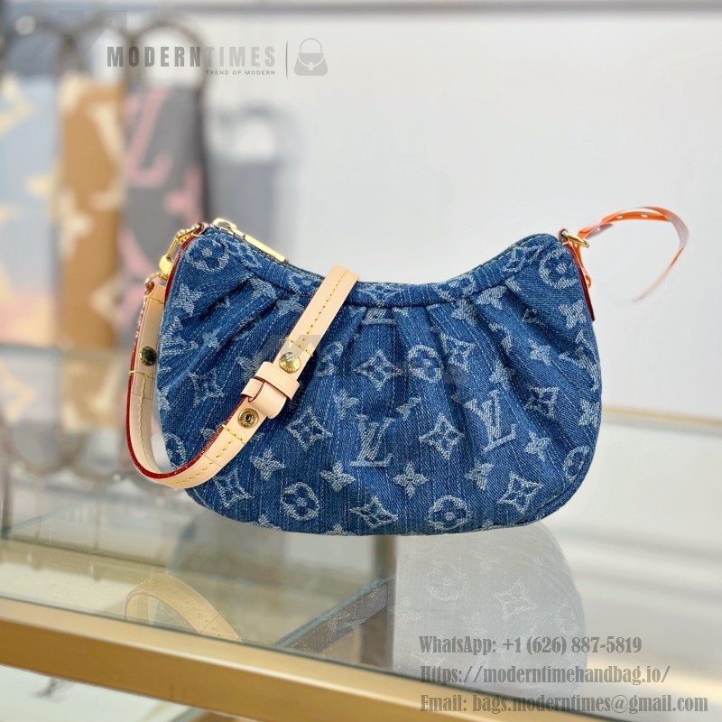 Louis Vuitton Pochette Valley M13571 Denim Blue Replica