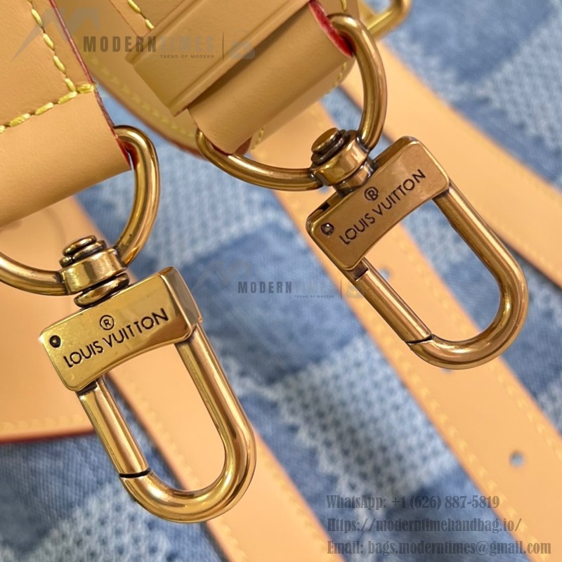 Louis Vuitton Keepall Bandoulière 50 Damier Denim 3D Travel Bag M40739 Replica