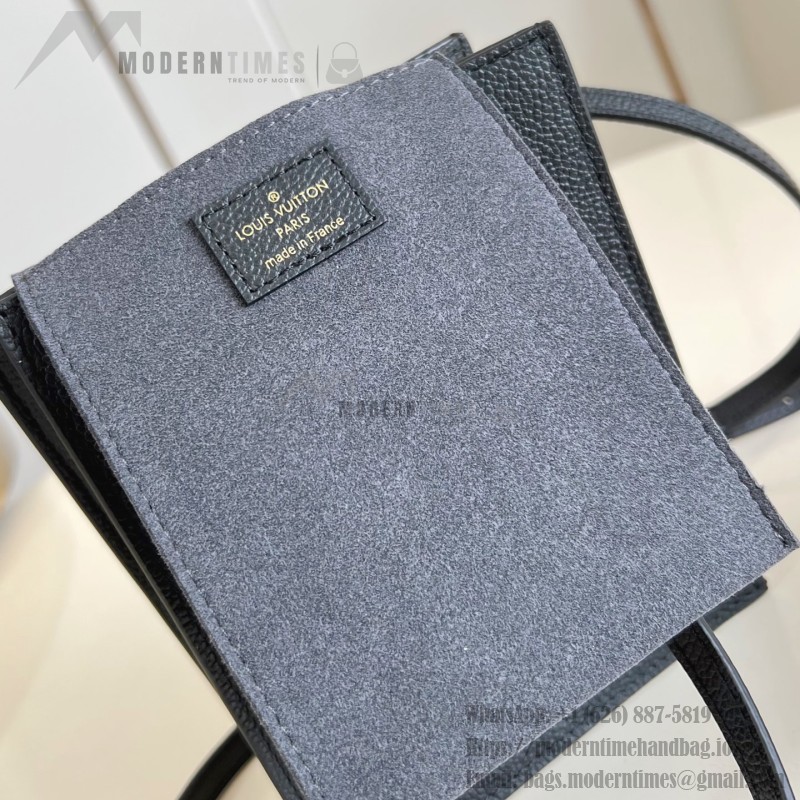 Louis Vuitton Petit Sac Plat M57937 Black Monogram Replica
