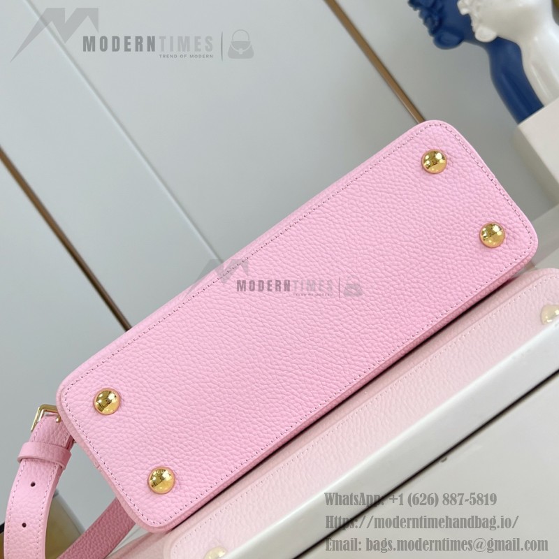 Louis Vuitton Capucines Mini Handbag M24740 Pink Taurillon Leather