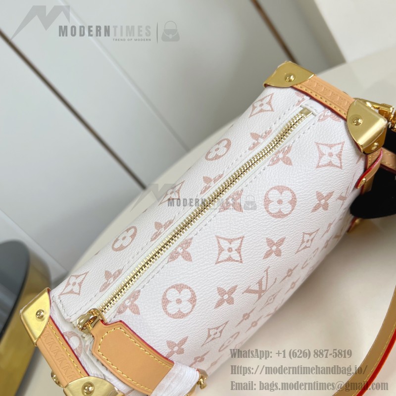 Louis Vuitton Side Trunk Medium Handbag M26287 White Monogram Canvas
