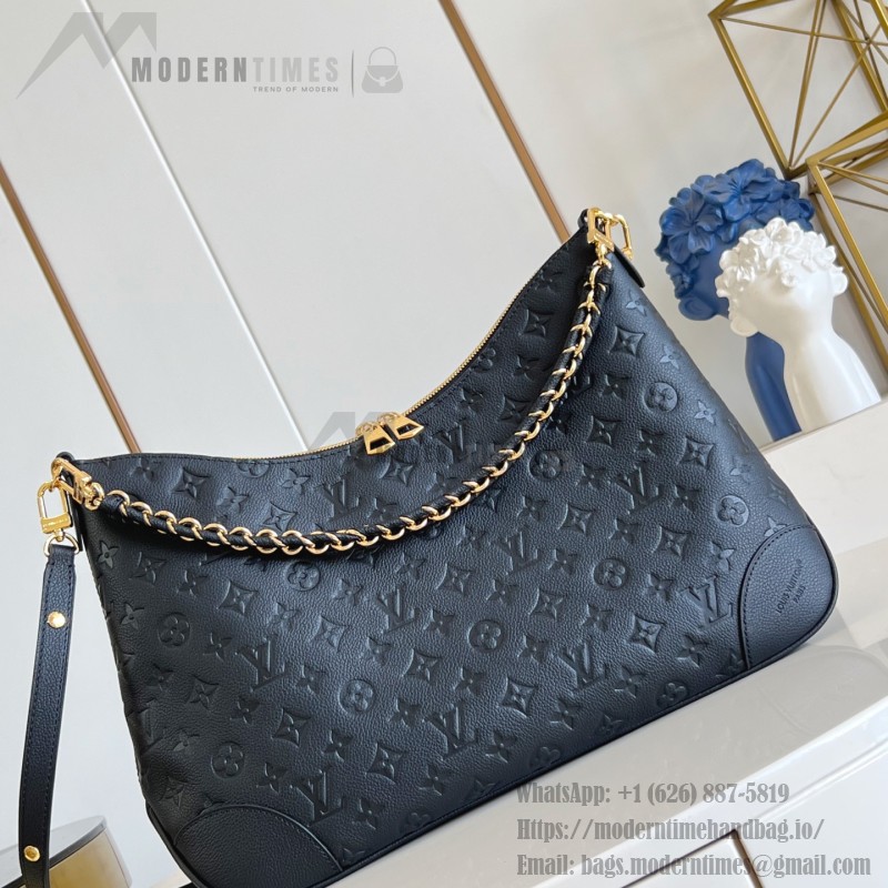 Louis Vuitton Boulogne MM Monogram Empreinte Black M13706 Replica Bag