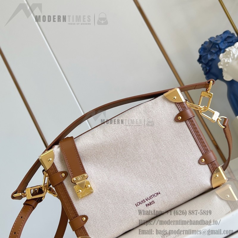 Louis Vuitton Side Trunk MM Natural Canvas M14411 Replica Bag