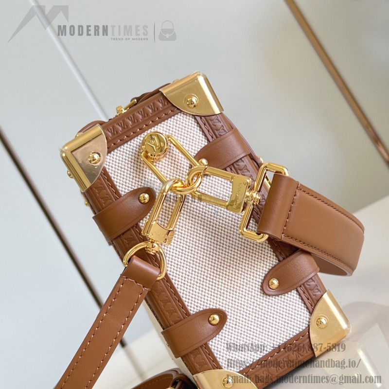 Louis Vuitton Side Trunk MM Natural Canvas M14411 Replica Bag