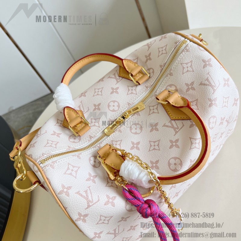 Louis Vuitton Speedy Soft 30 Lucky Handbag M15108 in Monogram Dune Canvas