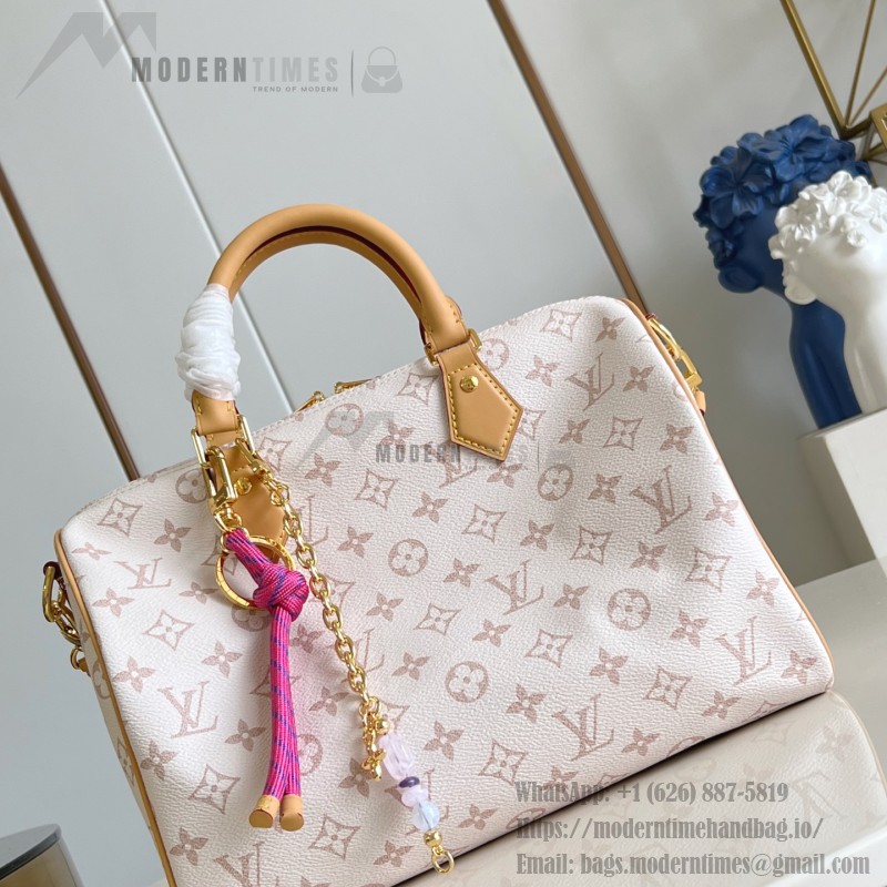 Louis Vuitton Speedy Soft 30 Lucky Handbag M15108 in Monogram Dune Canvas