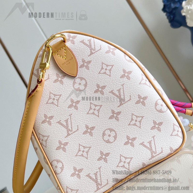 Louis Vuitton Speedy Soft 30 Lucky Handbag M15108 in Monogram Dune Canvas