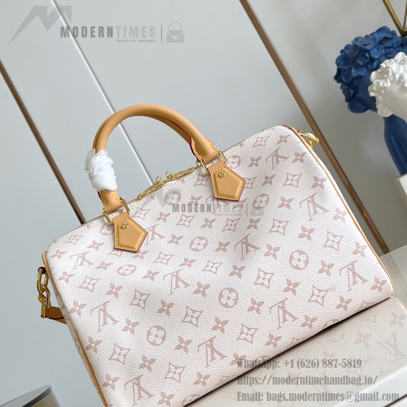 Louis Vuitton Speedy Soft 30 Lucky Handbag M15108 in Monogram Dune Canvas
