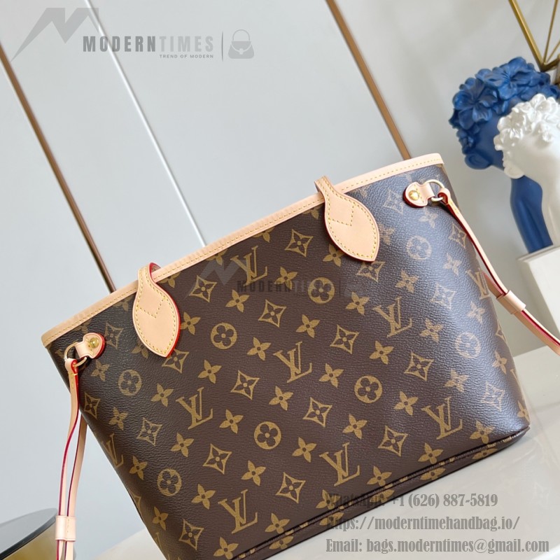 Louis Vuitton Neverfull Small Tote Bag M46979 in Monogram Canvas with Leather Trim