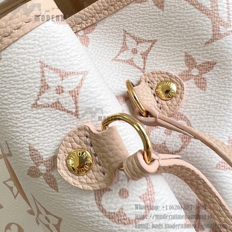 Louis Vuitton Neverfull Inside Out MM Handbag M25665 Monogram Dune & Hazelnut Leather