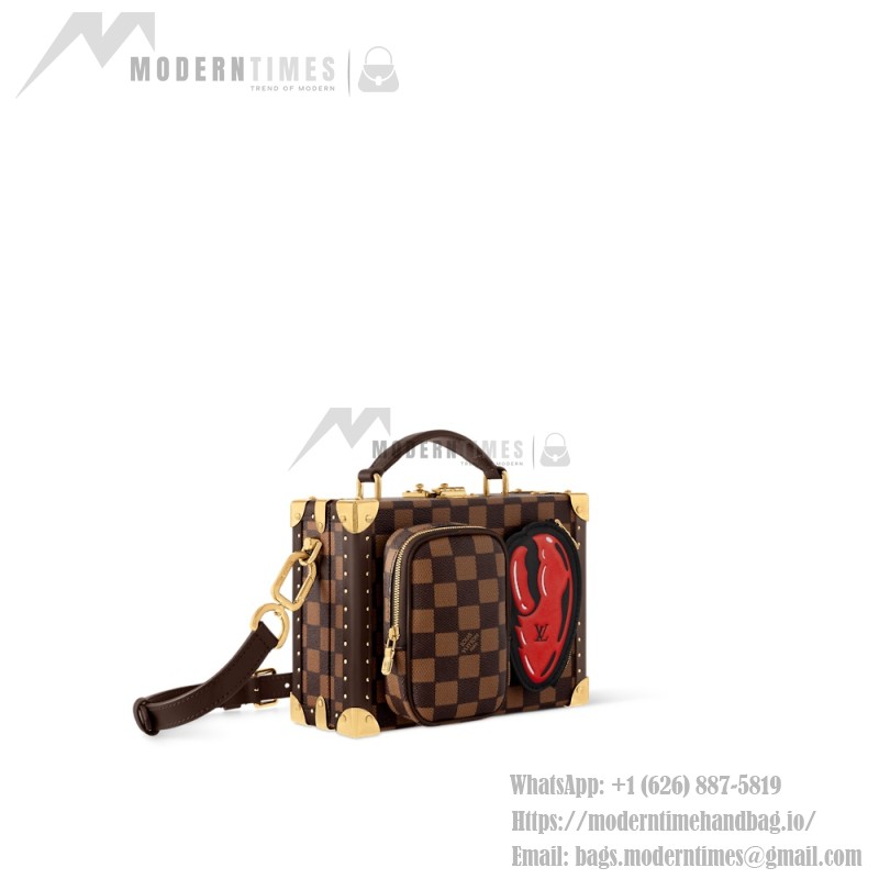 Louis Vuitton Sawagani Trunk Handbag N40765 Damier Phriendship Canvas