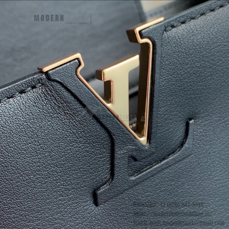 Louis Vuitton Capucines Souple MM Handbag M12924 Black – Shiny Cowhide Leather
