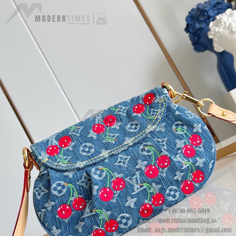 Louis Vuitton x Murakami Sunset Handbag M13680 Cherry Monogram Denim