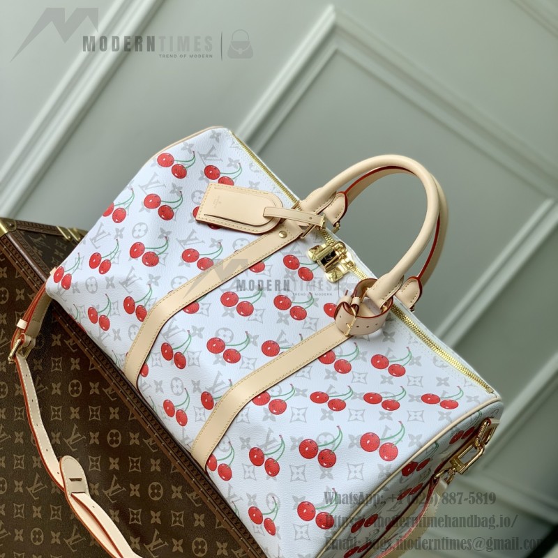 Louis Vuitton x Murakami Keepall Bandoulière 45 M13764 Cherry Monogram