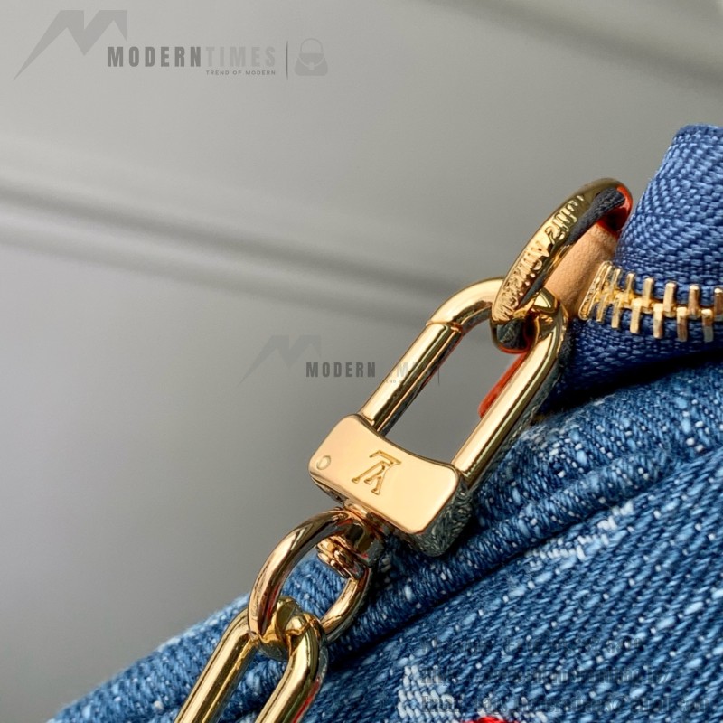 Louis Vuitton x Murakami Pochette Accessoires M13994 Cherry Monogram Denim