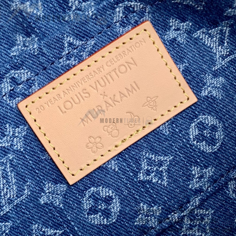 Louis Vuitton x Murakami Pochette Accessoires M13994 Cherry Monogram Denim
