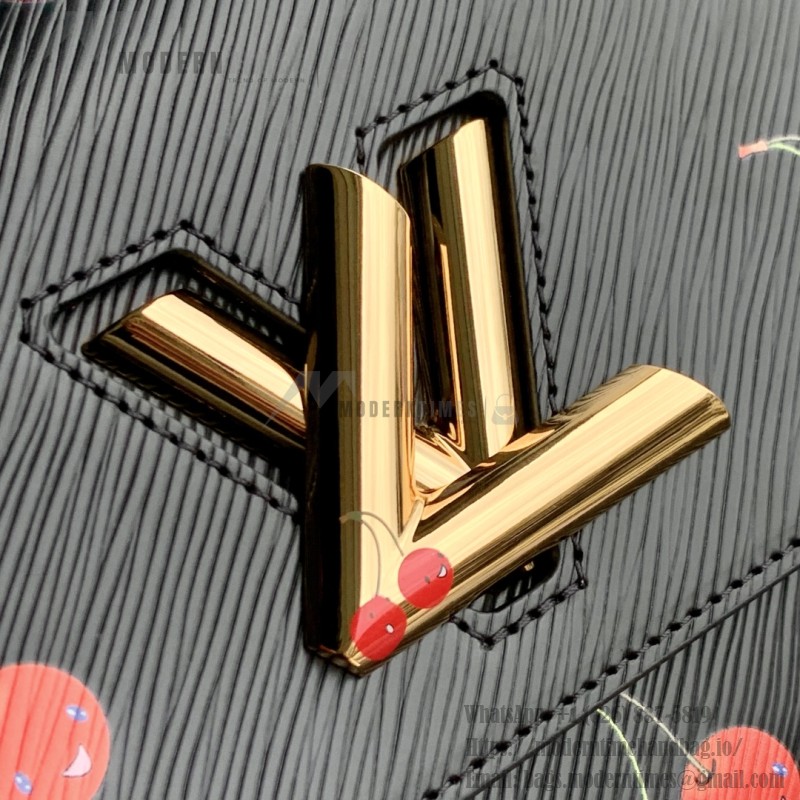 Louis Vuitton x Murakami Twist Medium Handbag M14094 Cherry Epi Leather