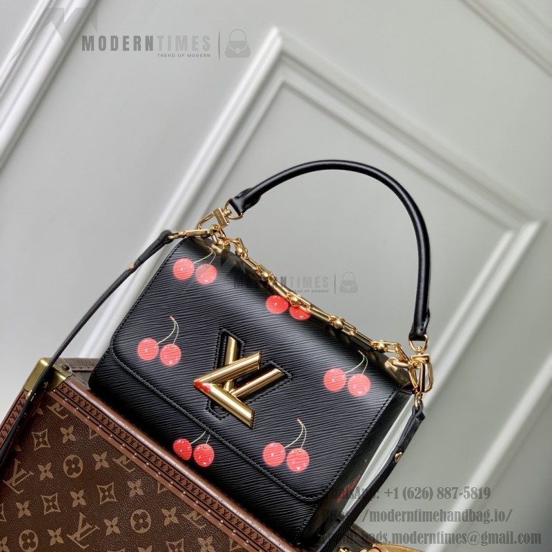 Louis Vuitton x Murakami Twist Medium Handbag M14094 Cherry Epi Leather