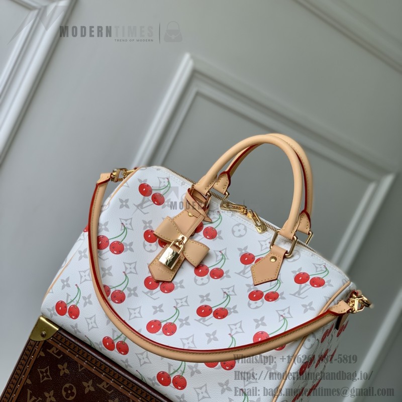 Louis Vuitton Speedy Soft 30 M14238 Cherry Monogram Murakami Reissue Bag