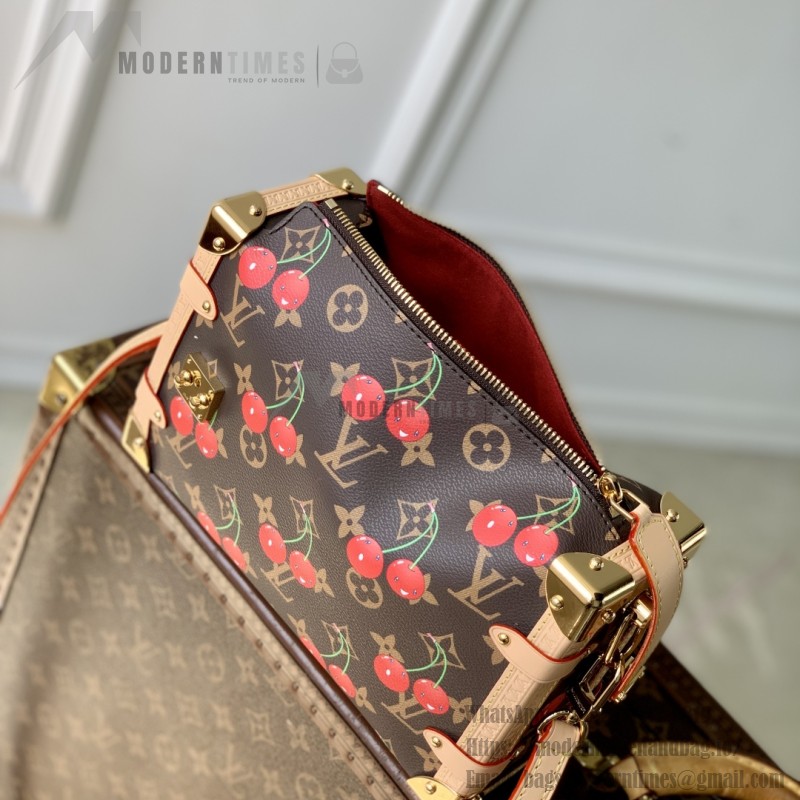Louis Vuitton Side Trunk MM M14278 Cherry Murakami Re-edition Monogram Canvas