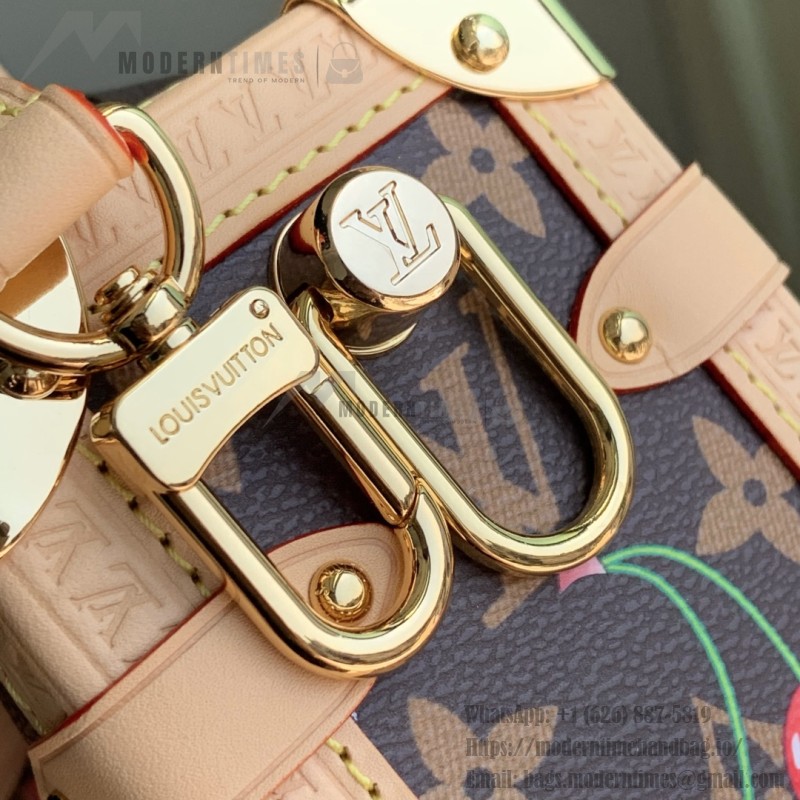 Louis Vuitton Side Trunk MM M14278 Cherry Murakami Re-edition Monogram Canvas